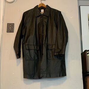 Black Leather Coat